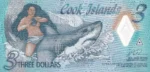 Cook Islands 3 Dollars Polymer Unc Note
