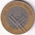 India 10 Rupees Cross 2005 Bi Metallic Coin - Image 2