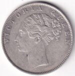 35 Berries East India Company One Rupee 1840 Silver Coin - Image 2