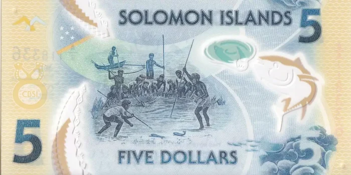 5 Dollars Solomon Islands 2019-2020 Polymer Unc Note - Image 2