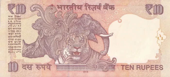 10 Rupees Raghuram Rajan Signed Note Telescoping 786 Ending Unc Note - Image 2