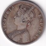 British India 1 Rupee 1889 Victoria Silver Coin - Image 2