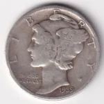 1 Dime of 1939 of United States Silver Coin