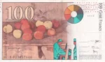 100 Francs of France of 1997 Paul Cezanne Note - Image 2