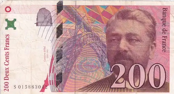 IMG_0019 200 Francs of France of 1997 Gustave Eiffel Note - Image 1