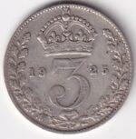 United Kingdom 1925 British Silver Threepence Coin
