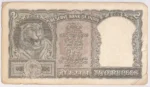 India 2 Rupees 1965 Olive Green Color P C Bhattacharya Note - Image 2
