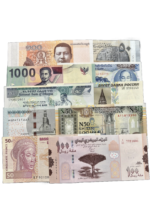 10 Different Countrys Banknotes Collection Set