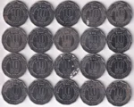 Commemorative Issue of Sri Lanka of Ten Rupees Twenty Different Stainless Steel Coins Set - Image 2