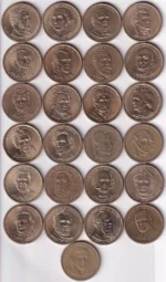 United States Presidential 1 Dollar 25 Different Coins Set