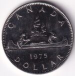 Canada One Dollar 1975 Nickel Unc Coin