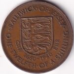 Jersey 1/12 Shilling of 1960 of Bronze Coin