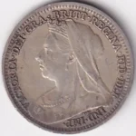 3 Pence of United Kingdom of 1899 of Victoria Silver Coin - Image 2