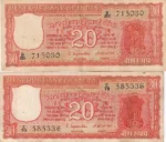20 Rupees S Jagannathan Correct and Incorrect Kashmiri Notes