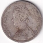 British India One Rupee 1878 Silver Victoria Empress Coin - Image 2