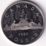 Canada One Dollar 1981 Nickel Proof Coin