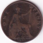 United Kingdom 1 Penny of 1897 of Bronze Coin