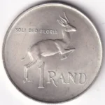 1 Rand of South Africa of 1966 Silver Unc Coin - Image 2