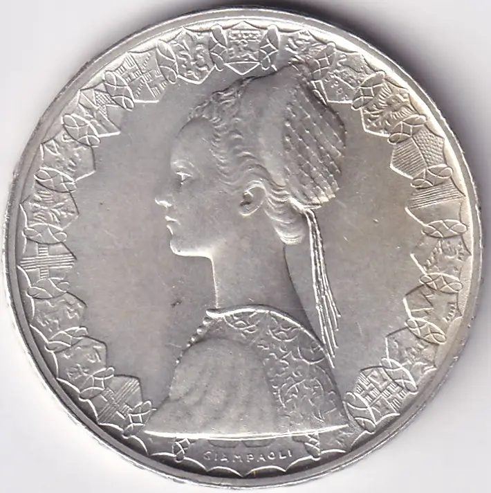 IMG_0013 500 Lire 1960 of Italy Silver Coin - Image 1