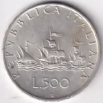500 Lire 1960 of Italy Silver Coin - Image 2