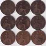 One Penny 1902 to 1910 of United Kingdom of Bronze Coin