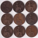 One Penny 1902 to 1910 of United Kingdom of Bronze Coin