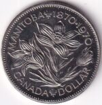 Canada One Dollar 1970 Nickel Unc Coin