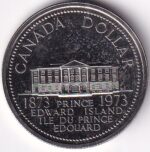 Canada One Dollar 1973 Prince Edward Island Nickel Unc Coin