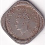 Calcutta Mint 2 Annas 1940 Copper Nickel Coin - Image 2
