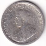 Bombay Mint Half Rupee 1912 King George V Silver Coin - Image 2