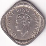 Calcutta Mint 2 Annas 1941 Copper Nickel Coin - Image 2