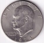 United States One Dollar 1974 Eisenhower Dollar Coin
