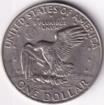 United States One Dollar 1977 Eisenhower Dollar Coin - Image 2