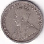 Half Rupee 1924 Bombay Mint Silver Coin - Image 2