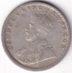 Half Rupee 1926 Kolkata Mint Silver Coin - Image 2