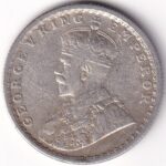 Half Rupee 1933 Calcutta Mint Silver Coin - Image 2