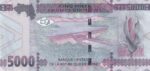 5000 Francs of 2022 of Guinea Unc Note - Image 2