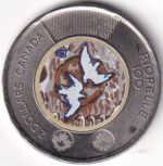 Two Dollars Canada 2023 Jean Paul Riopelle Colored Unc Coin