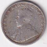Silver Quarter Rupee of George V of 1914 Coin - Image 2
