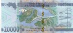 20000 Francs of 2020 of Guinea Unc Note - Image 2