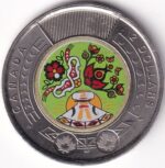 Two Dollars Canada 2022 National Indigenous Peoples Day Colored Unc Coin