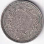 One Rupee 1944 George VI Silver Coin