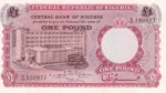 One Pound of Nigeria 1967 UNC Note