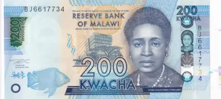 200 kwacha of Malawi of 2021 Unc Note