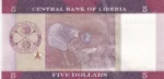 Five Dollars of Liberia of 2016 Unc Note - Image 2