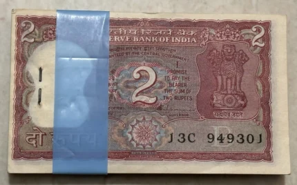 Two Rupees Tiger Issue S Venkitaramanan B Inset Bundle