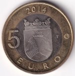 5 Euros 2014 Cuckoo in Karelia of Finland Unc Coin - Image 2