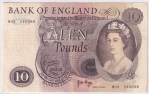 10 Pounds 1970-75 Queen Elizabeth II Great Britain Note