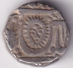 One Rupee of Indore State of Ah1272 Shah Alam II Silver Coin