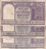 10 Rupees Fafda Issue Three Different Signature Notes Set